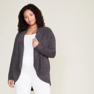 Barefoot Dreams CozyChic Lite Circle Cardi SzM Carbon